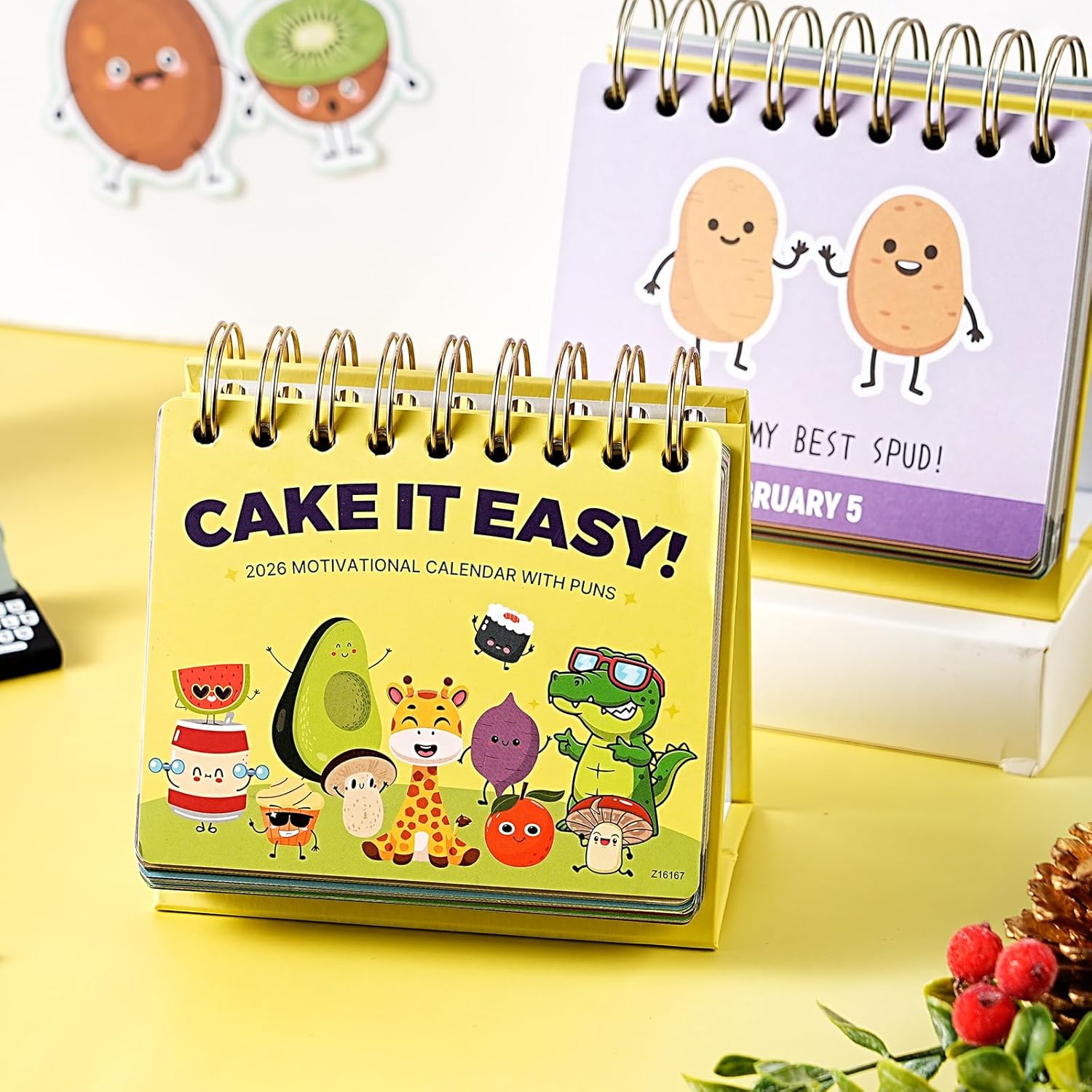 Punny Motivational Desk Calendar 2026 - Daily Perpetual Calendar, 4.9" x 4", Inspirational Desk Accessories, Cute Decor for Home and Office, Nice Gifts Choice - Image 5