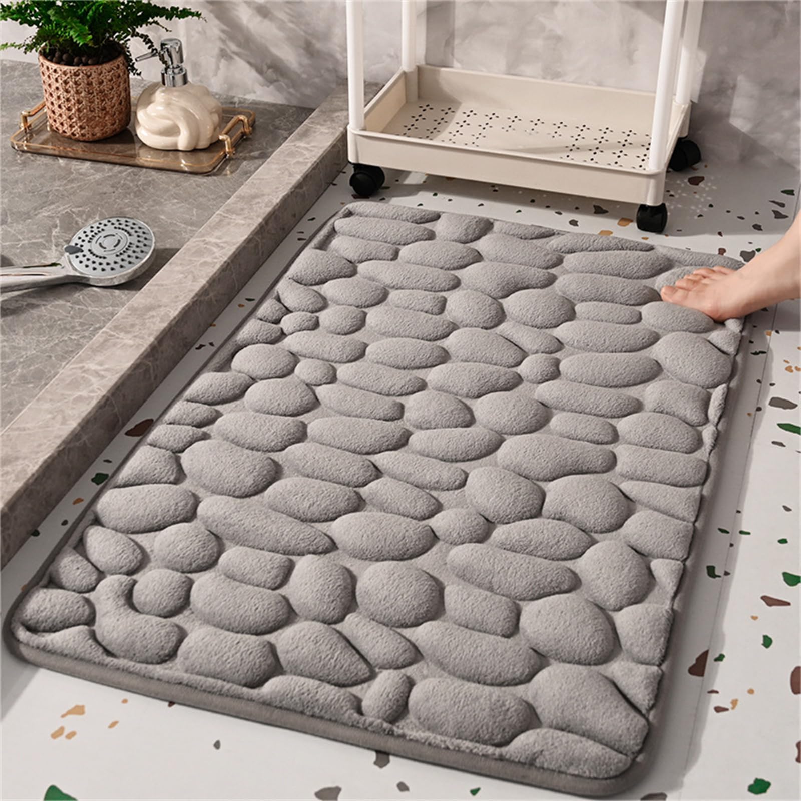 La Berge Tapis de Bain Galet Absorbant antidérapant