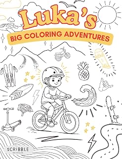 Luka’s Color & Play Adventures: A Personalized Action Sports Coloring Book for Luka – 30+ Action-Packed Pages for Kids Ages 3–7