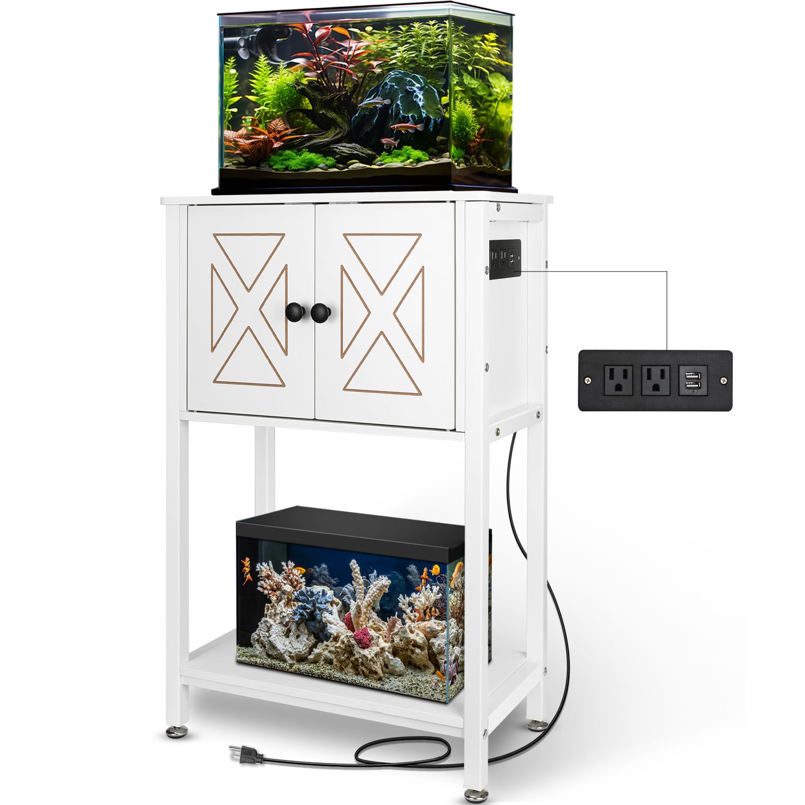 BEURUKU 5-10 Gallon Fish Tank Stand