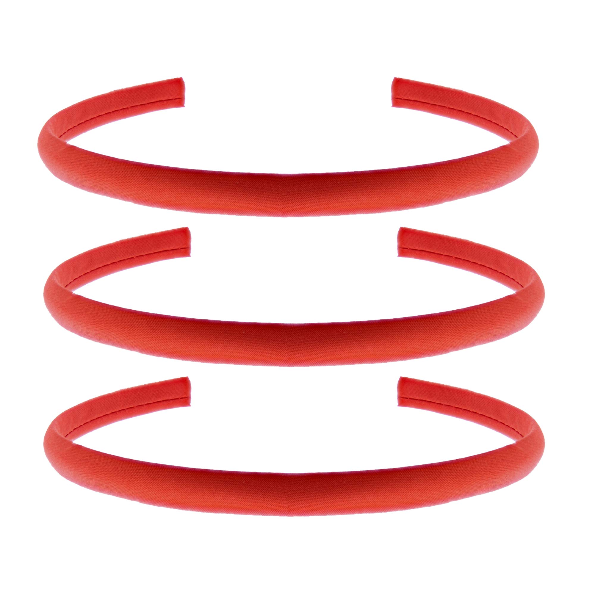 Zac's Alter Ego Set of 3 10mm Satin Alice Bands/Hair Bands/Headbands