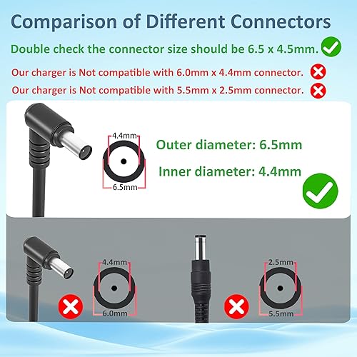 Miniatura 4 de Cable de alimentación CC de 19 V, cargador de TV compatible con LG Electronics de 19 pulgadas, 20 pulgadas, 22 pulgadas, 23 pulgadas, 24 pulgadas,