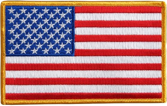 Hot Leathers PPA1226 American Flag Patch 10" x 6" - 10 Width x 6 Height Inches