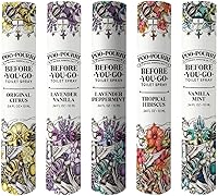 Poo-Pourri In A Pinch Variety 5-Pack Toilet Spray | TSA-Approved Travel Odor Eliminator, Essential Oils, 20 Uses Each