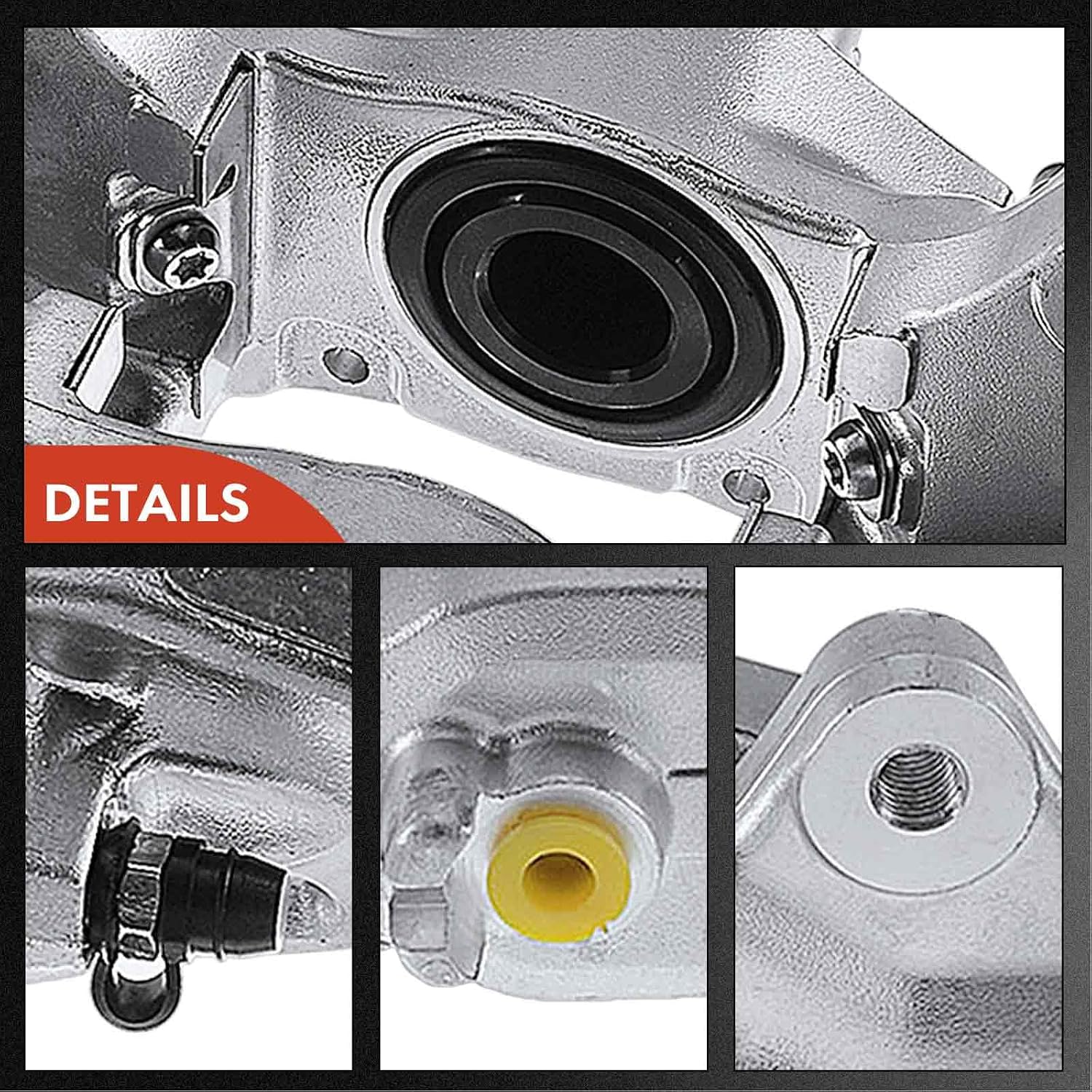 A-Premium Disc Brake Caliper Assembly Compatible with Select Subaru Models - Impreza 2008-2014, WRX 2015-2016, WRX STI 2015-2017, 2.5L - Rear Left Driver Side