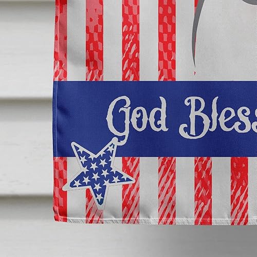 Vista 278 de Caroline's Treasures BB2171GF American Flag and Border Collie Garden Flag Mailbox Flag Decorative Yard Flag Banner Outside Patio Artwork Yard Flower