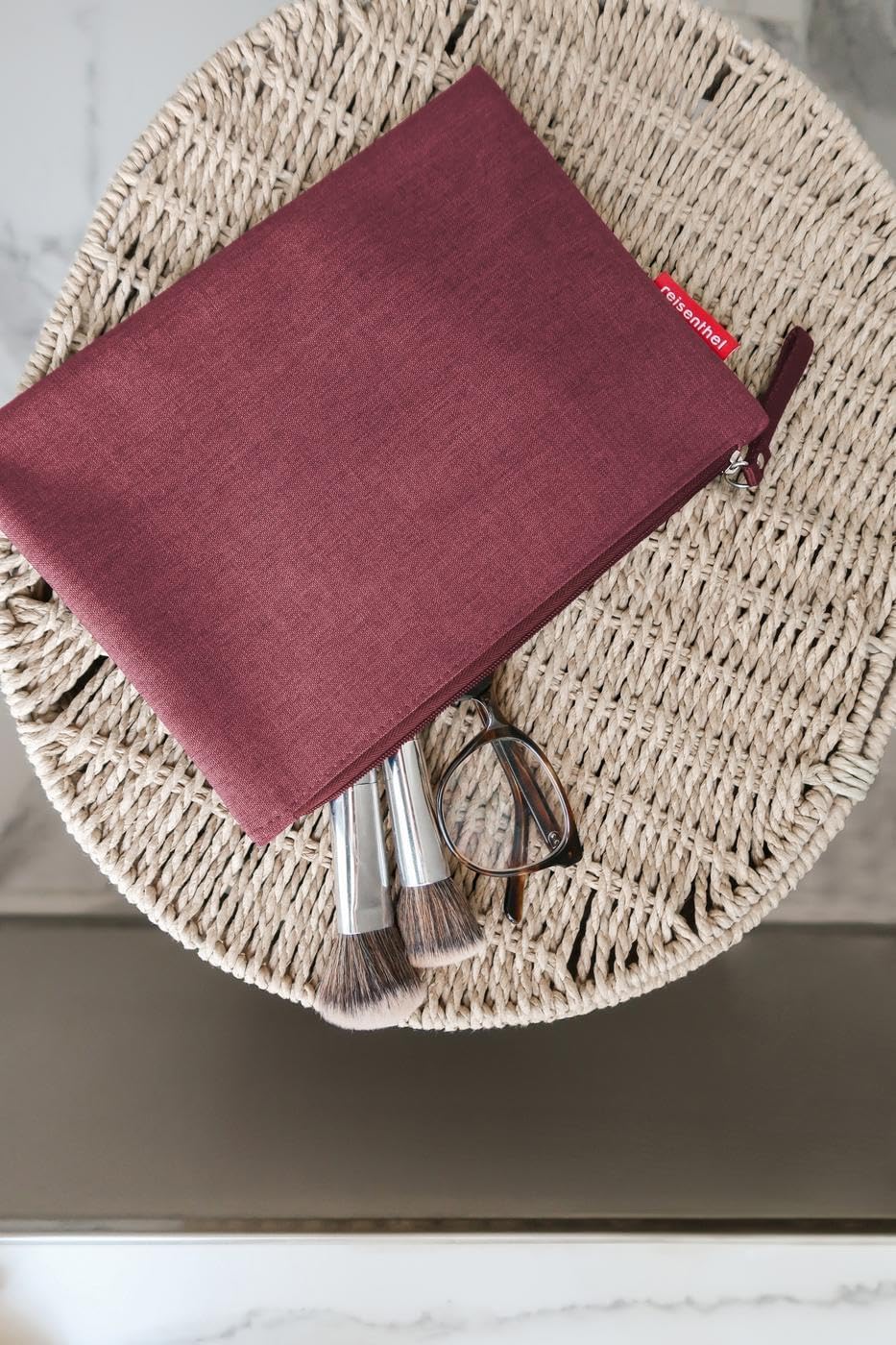 reisenthel Case 1 - Universal Small Organiser for Cosmetics or Small Handbag Items, Twist Maroon