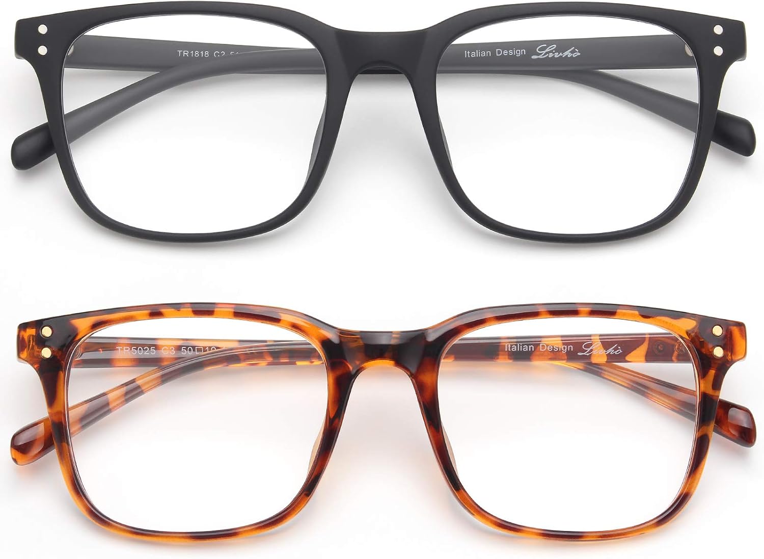 livho Blue Light Blocking Glasses Computer Gaming Square Nerd Eyeglasses