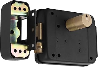 Electric Control Lock, Leftward Unlock DC12V Access Control Lock, Anti‑Theft Access System Iron for Residential for Warehouse