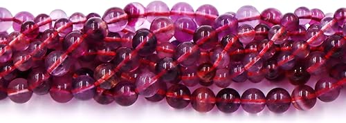 Miniatura 453 de Cuentas de piedras preciosas de primera calidad para la fabricación de joyas, cuentas de piedra natural preciosa al por mayor, 2 hebras de granate