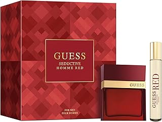 GUESS Seductive Red Men/Homme Eau de Toilette 2 Piece Gift Set - Cologne Spray 1.7 Fl. Oz., Travel Spray 0.5 Fl. Oz.