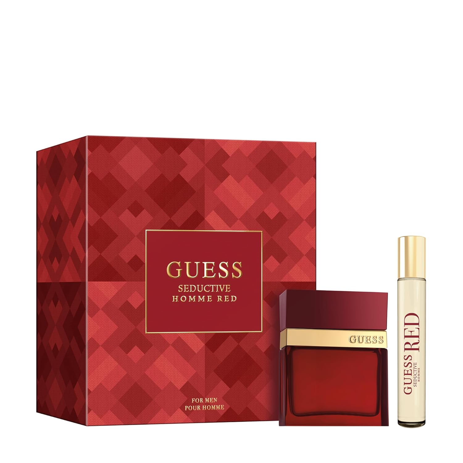 Guess Seductive Red Men/Homme Eau de Toilette 2 Piece Gift Set - Cologne Spray 1.7 Fl. Oz., Travel Spray 0.5 Fl. Oz.