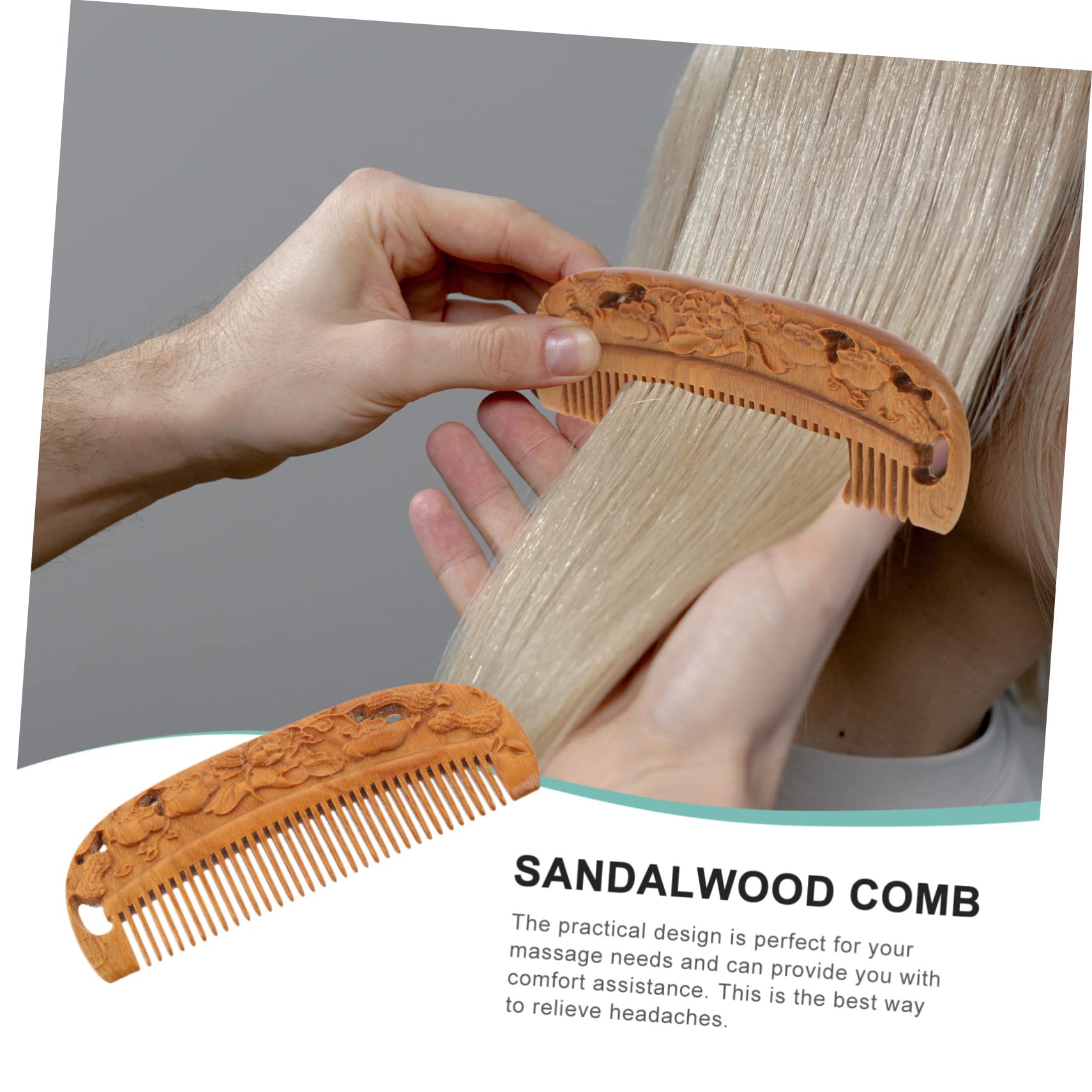 FRCOLOR 3stücke Grobzinkiger Haarkamm Aus Hochwertigem Holz Antistatischer Friseur-haarkamm Für Dickes Lockiges Und Glattes Haar Zum Entwirren Und Frisieren Von Nassem Oder Trockenem