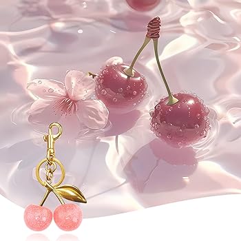 Lonmajins Cute Leather Bag Charms & Keychains For Women - Purse Accessories, Birthday Gifts (Wine Red)-1022092