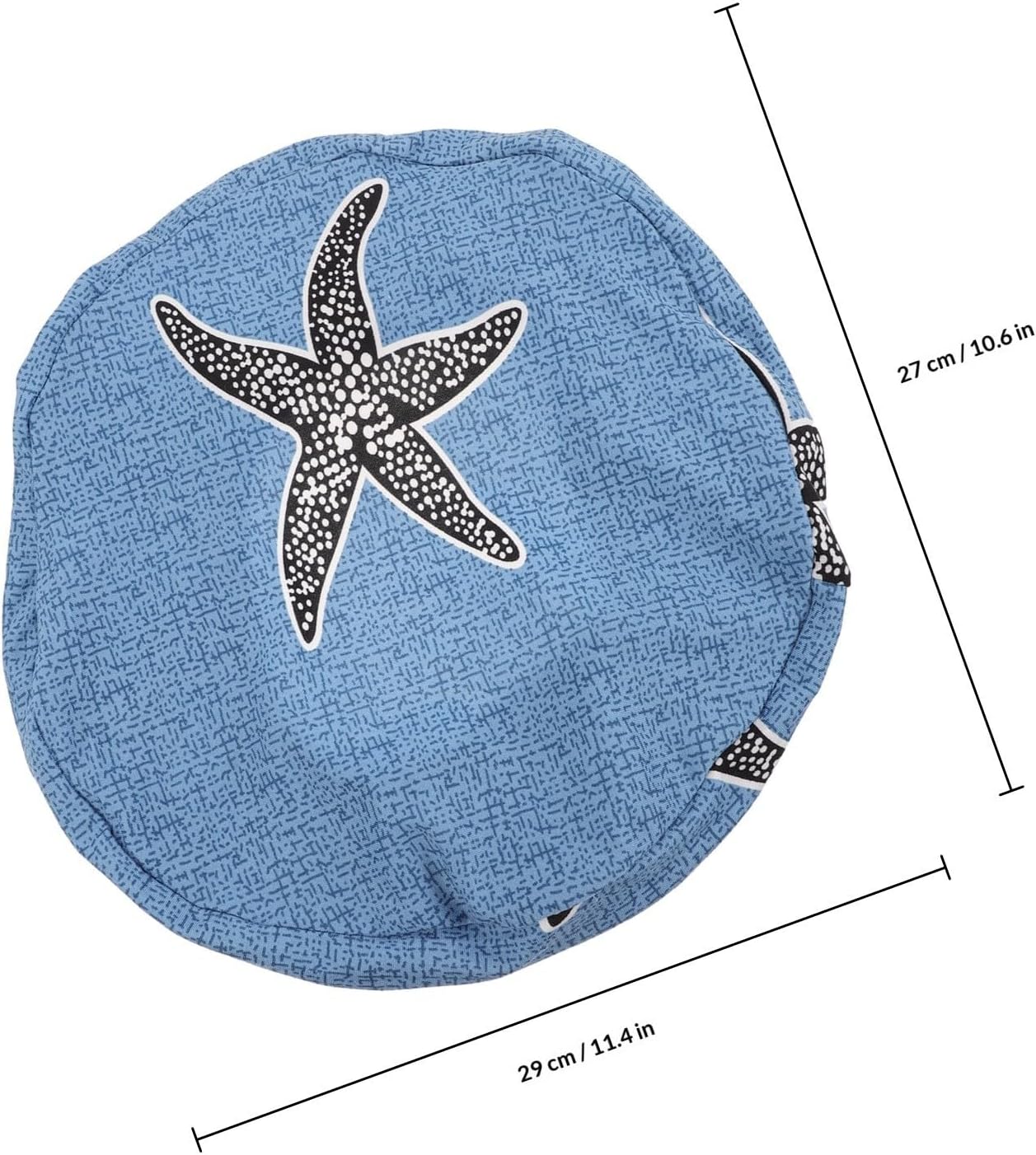 2pcs Elastic Printed Round Stool Cover for Wooden Bar Seating