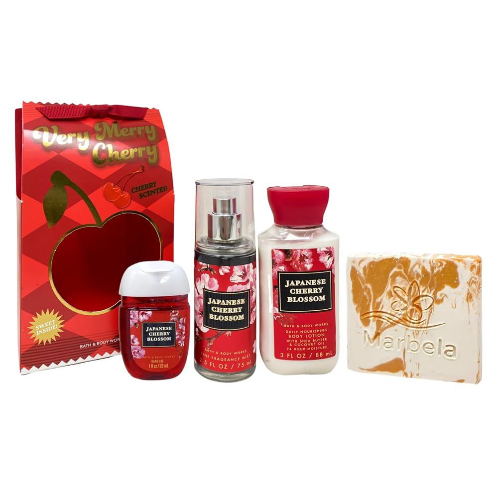 Bath & Body Works Japanese Cherry Blossom Bag Mist, Lotion, Gel & Mini