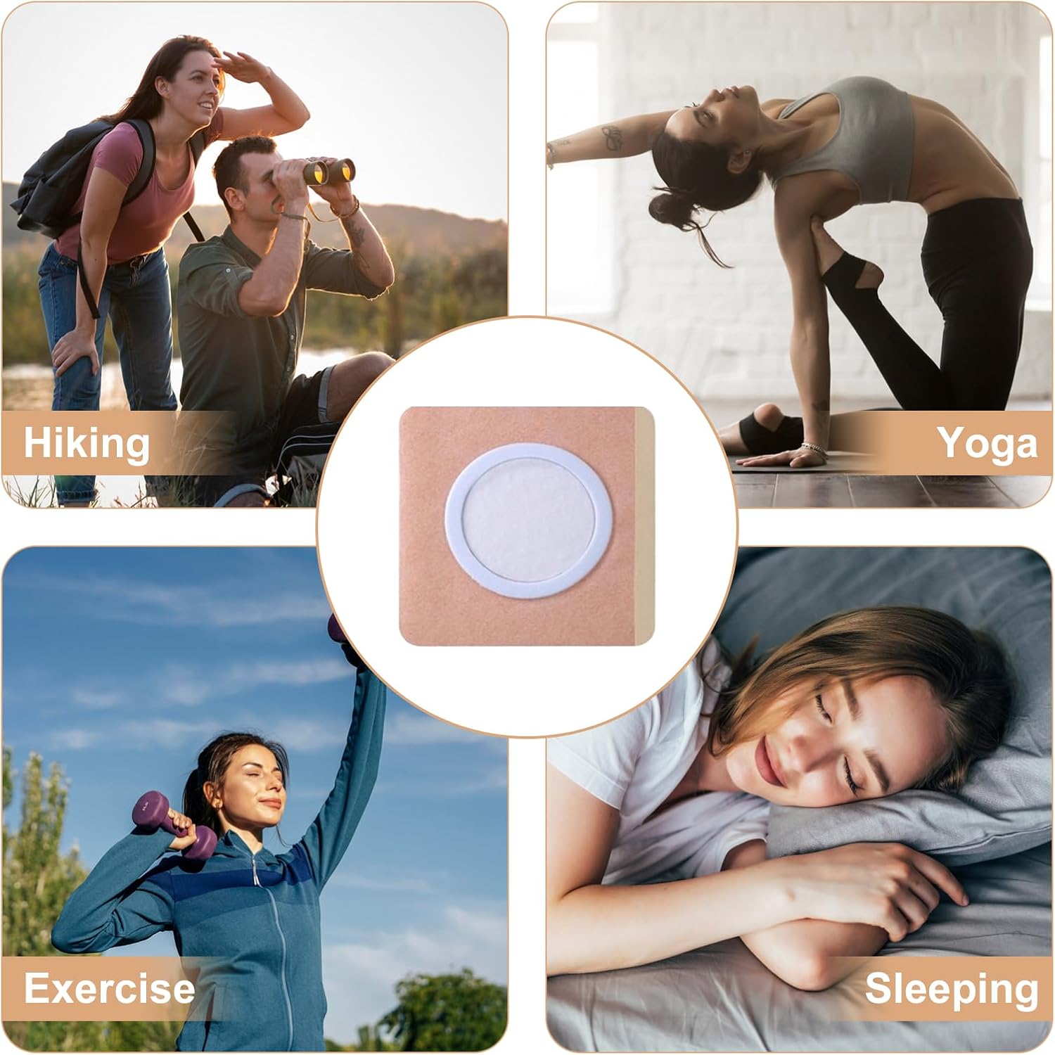 50PCS Castor Oil Patches Square, Carrier Patches for Castor Oil | Medical-Grade Self-Adhesive Pads | Belly Button Patch for Caster Oil, Portable Breathable Anti Leakage Anti-Slip No Wash