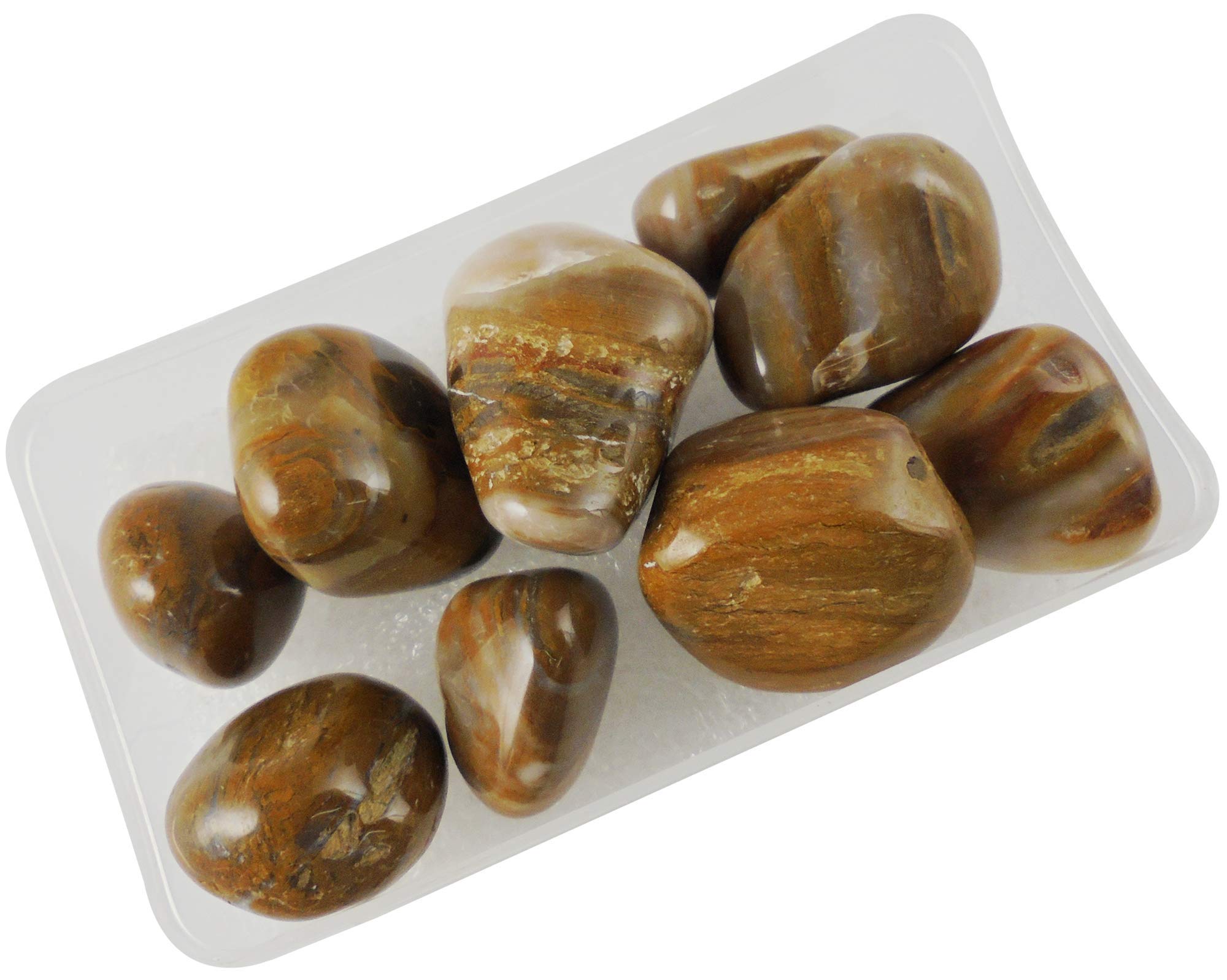 eshoppee 100 gm Camel Agate Stone Tumble Gemstone Tumble