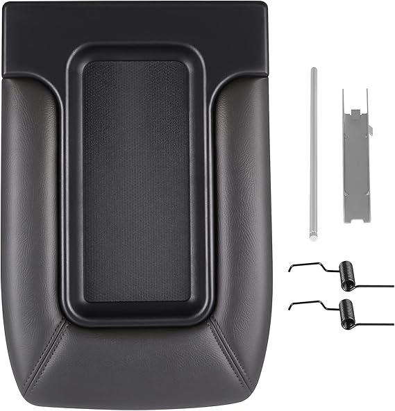 SCITOO Auto Dark Grey Center Console Lid Kit Replacement fit for 2001