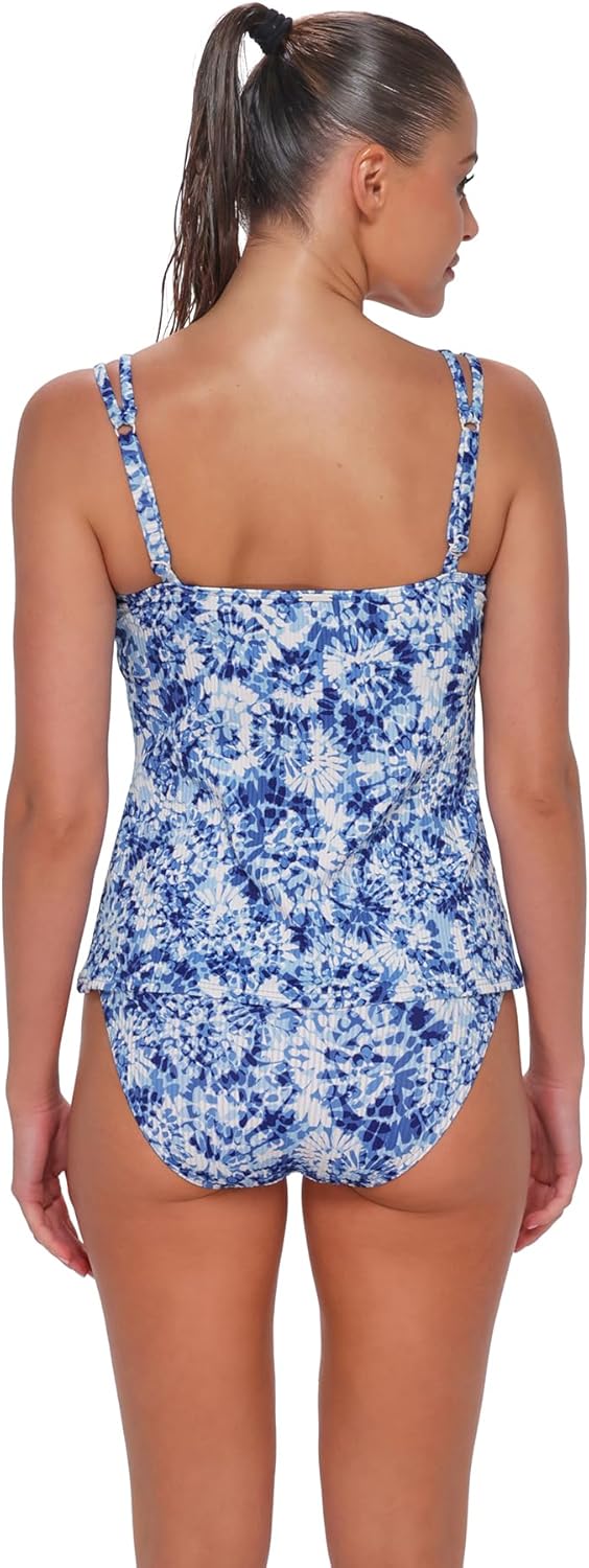 Sunsets Taylor Tankini Women's Swimsuit Top in Ribbed Fabric (Bottom Not Included)