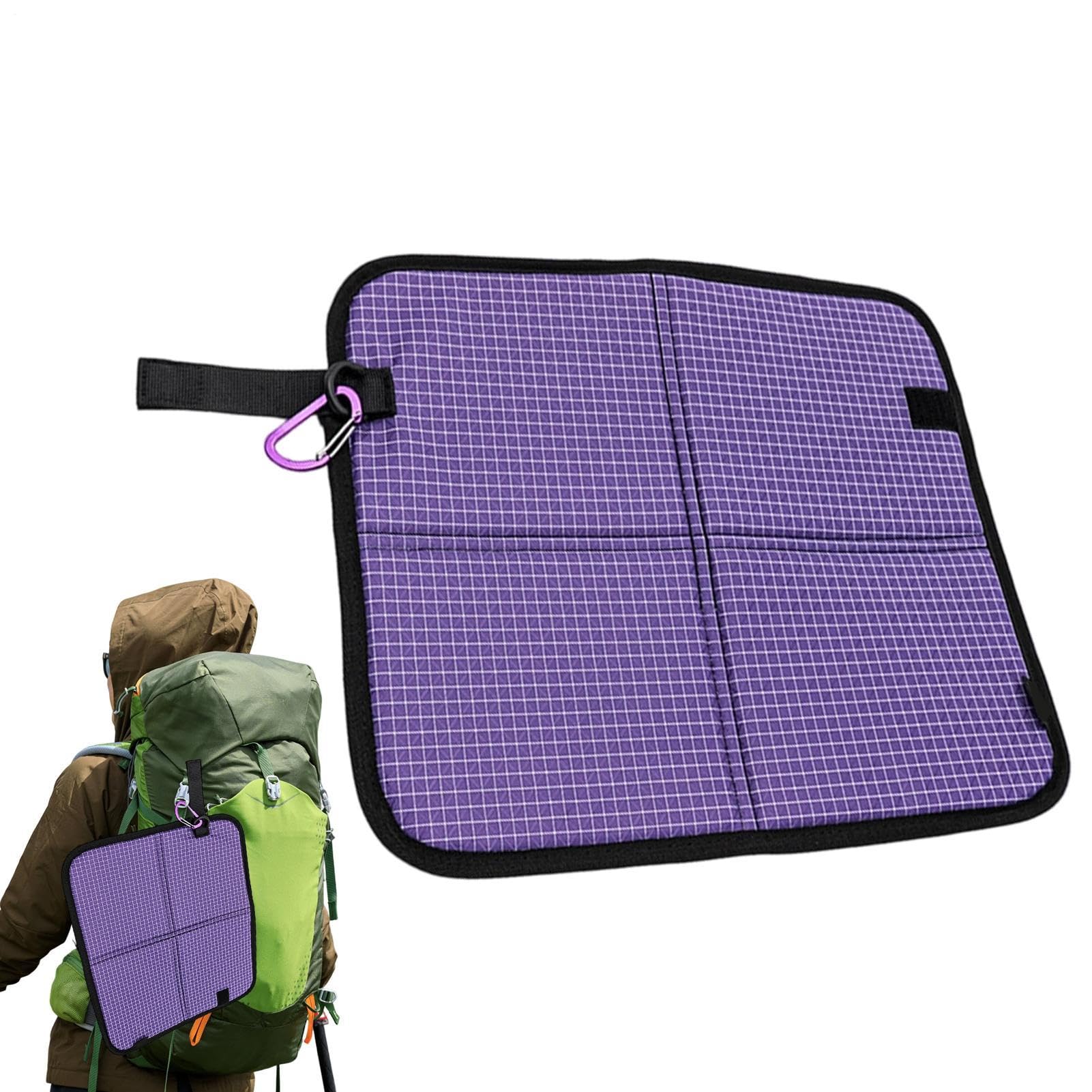 Coussin De Siège De Stade – Dossier Portable, Tissu Oxford 600D, Pliable, Avec Poche En Maille – Pour Sport, Camping, Pique-nique