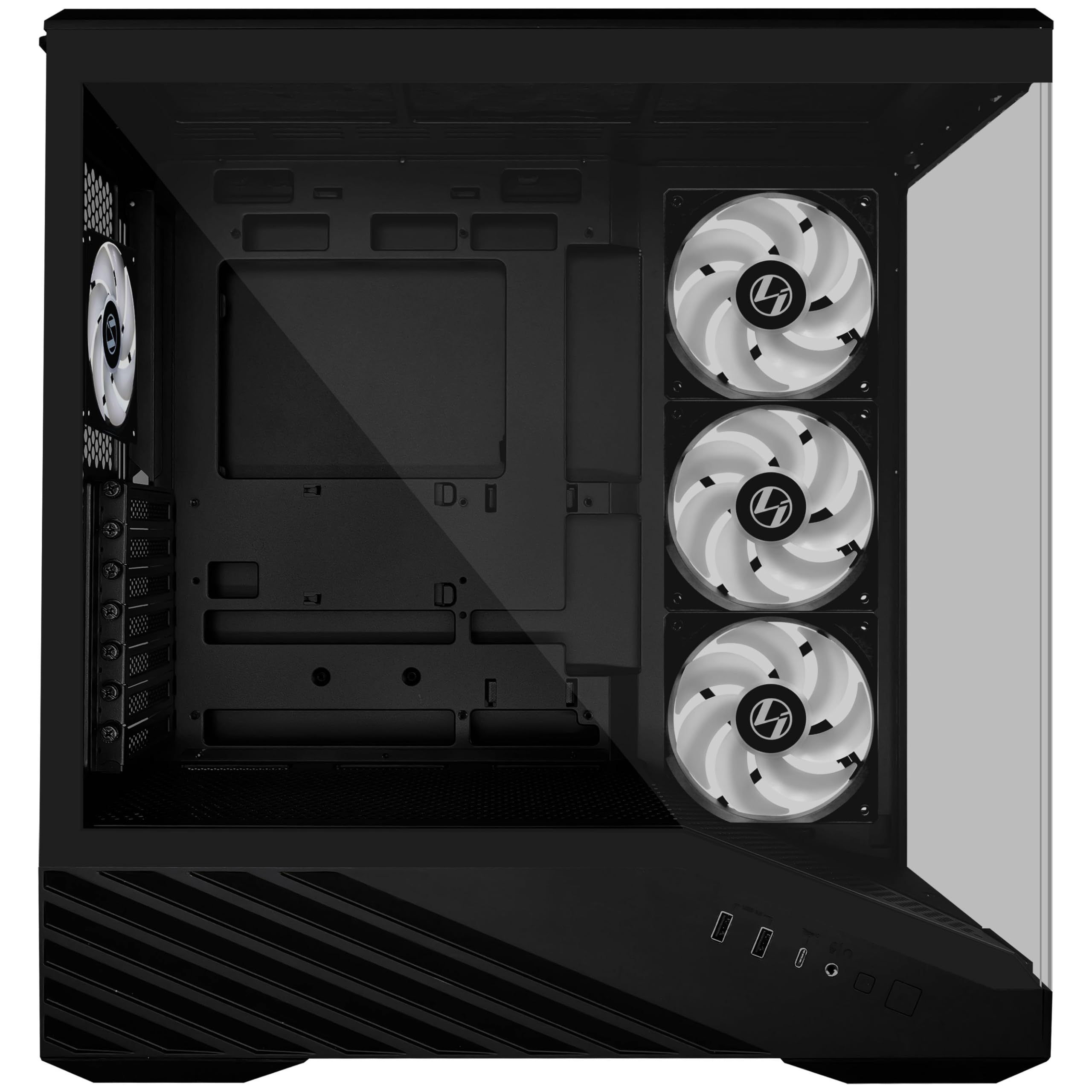 Lian Li Vector V100 Midi Tower Nero, Trasparente (Lian Li V100 - Black)