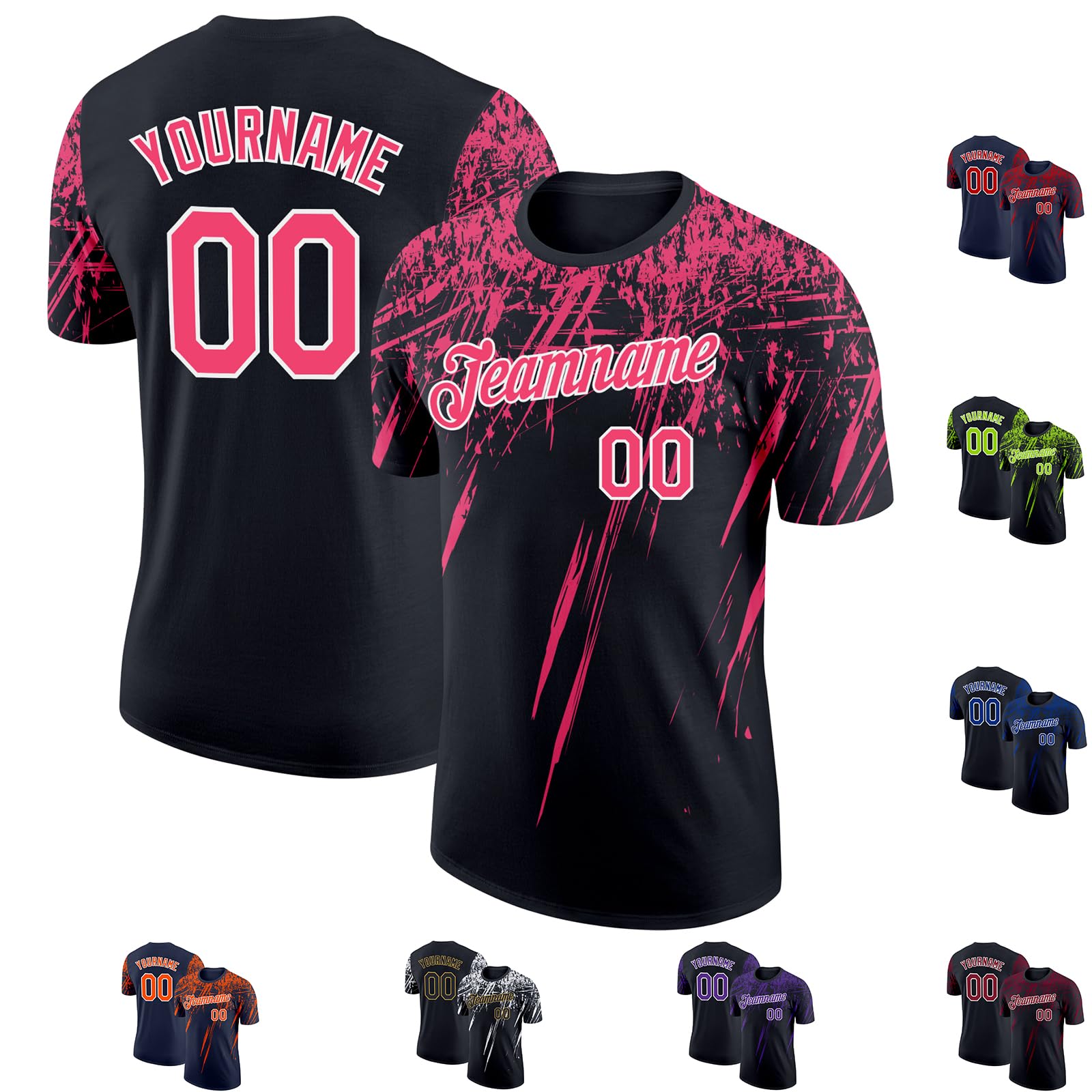 Short Sleeve T Shirts Custom Baseball Jersey Personalized Softball Sports Team Uniforms for Men Women Youth