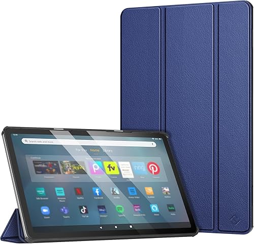 Fintie Funda delgada para tableta Tienda Fire Max 11 (13 generación, versión 2023)  Funda rígida de triple pliegue ligera con función de encendido y