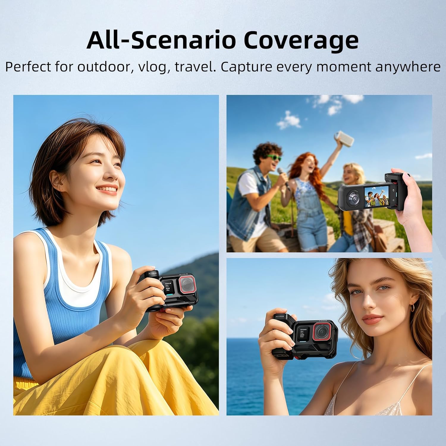 Grip for Insta360 X5, Selfie Stick Photography Handle Grip Quick Release with Wireless Remote for Insta 360 X5 X4 Air Ace Pro 2 Accessories