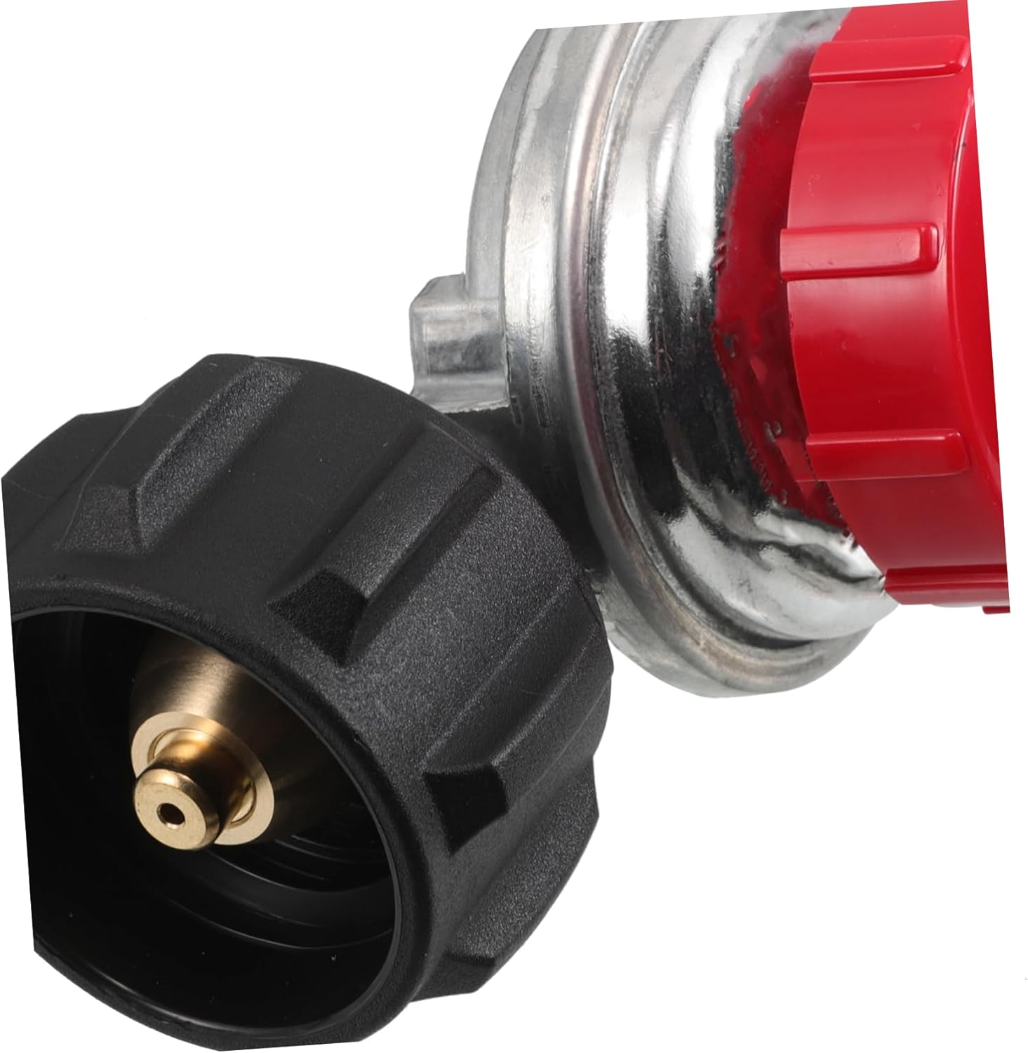 MERRYHAPY Adjustable High Pressure Regulator Psi with Gauge Durable Cast Iron Valve for BBQ Grill Gas Burner and Heating Systems Standard Interface Inlet