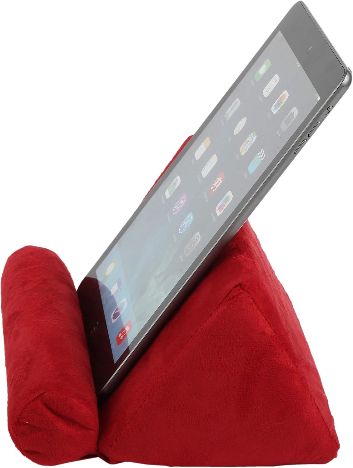 Trenton Gifts Plush Tablet Holder | Hands Free | Great for E-Readers & Smartphones | Red