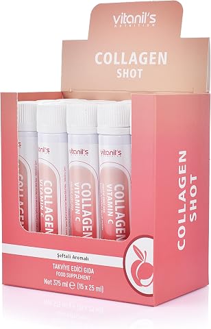 Vitanils Kollajen Shot Şeftali Aromali - 25Mlx15