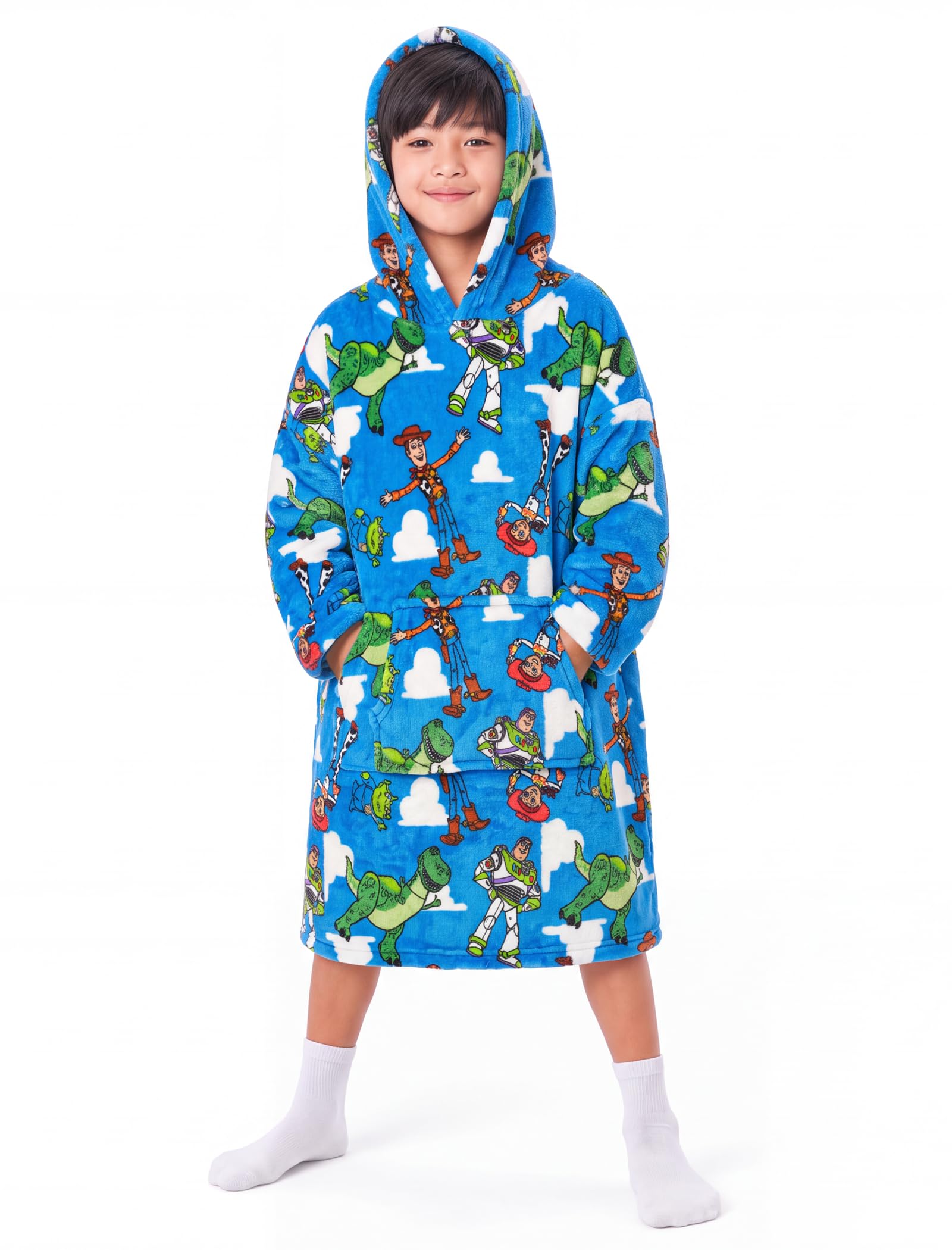 Jay Franco Children's Disney Toy Story Wearable Throw Blanket, Blue, 61x81 — image 1