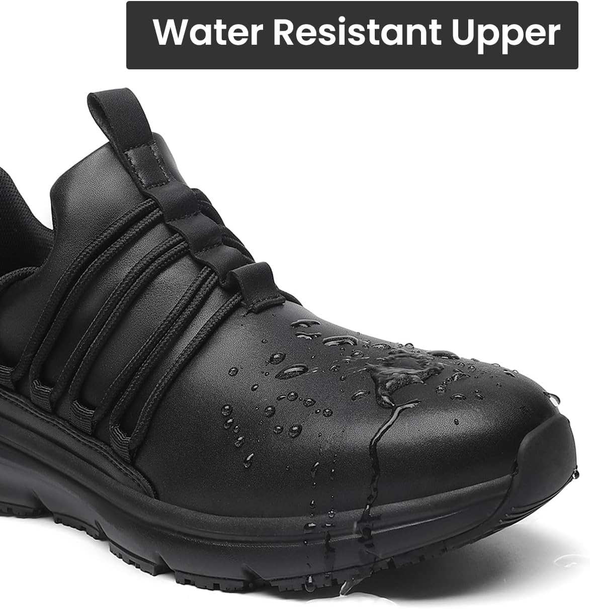 VikoViren Non Slip Work Shoes for Men Restaurant or Food Service Sneakers Breathable Lightweight Water Resistant Walking Shoes Chef Kitchen Footwear - Image 4