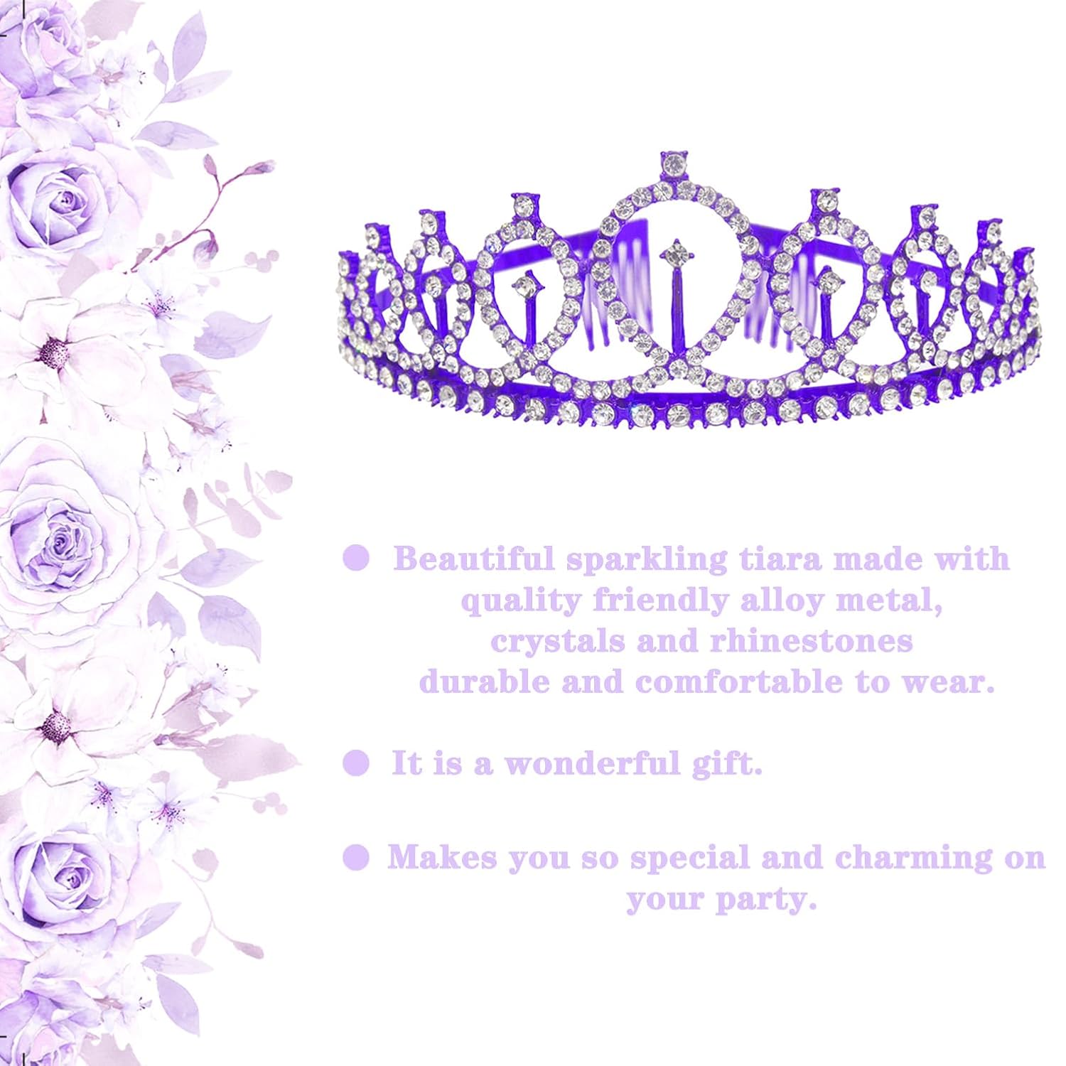 20th Birthday Party Supplies Women Happy 20th Birthday Sash and Birthday Tiara Cystal Princess Crowns Birthday Decorations Favors Gift - Image 2