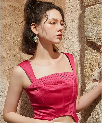 Miniatura 3 de Aretes de cinta retro de moda para fiesta de los años 80, para mujer, punk, retro, cassette, aplastamiento, colorido, colgante, fiesta, club