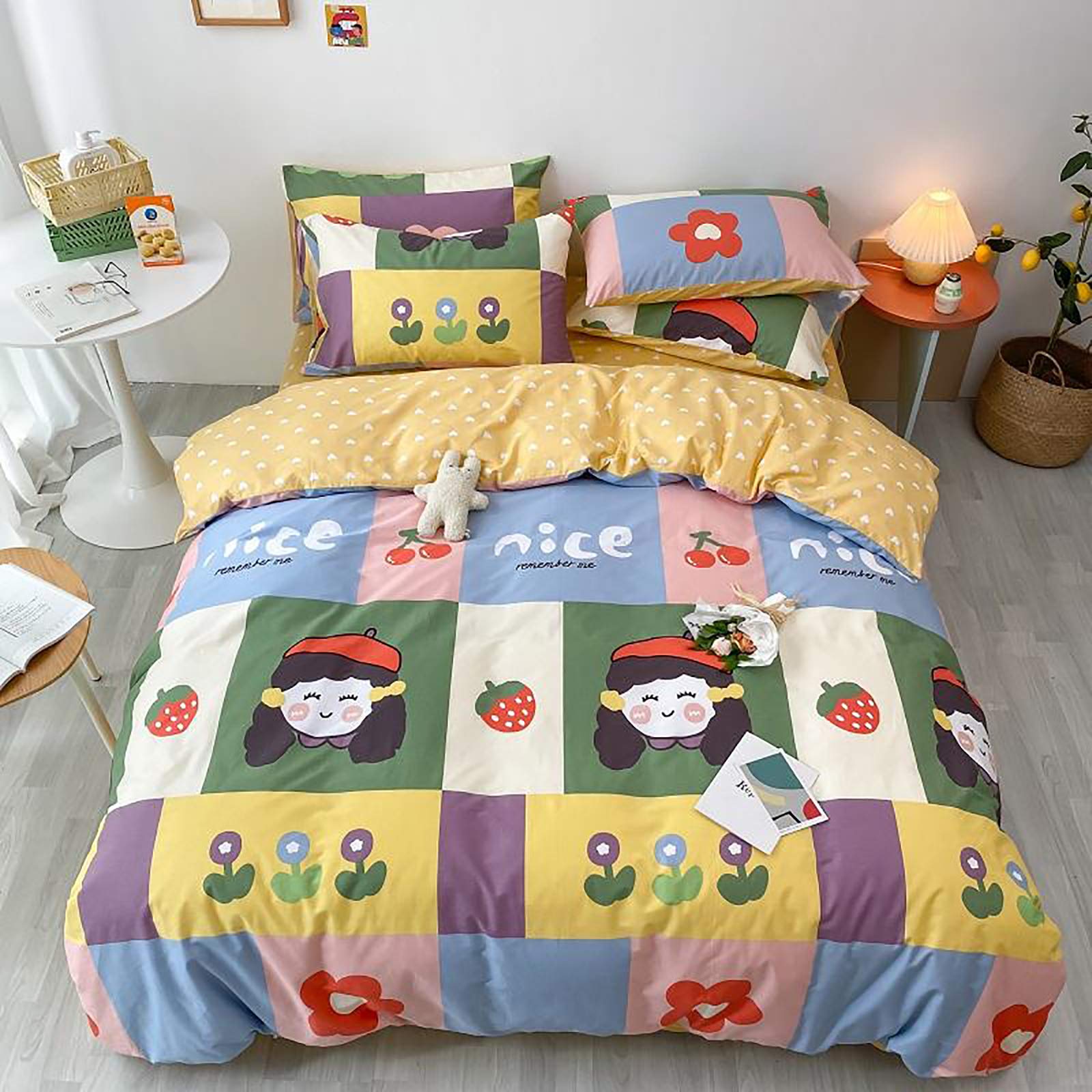 Couverture de courtepointe hypoallergénique pour protéger le sommeil des enfants et ados