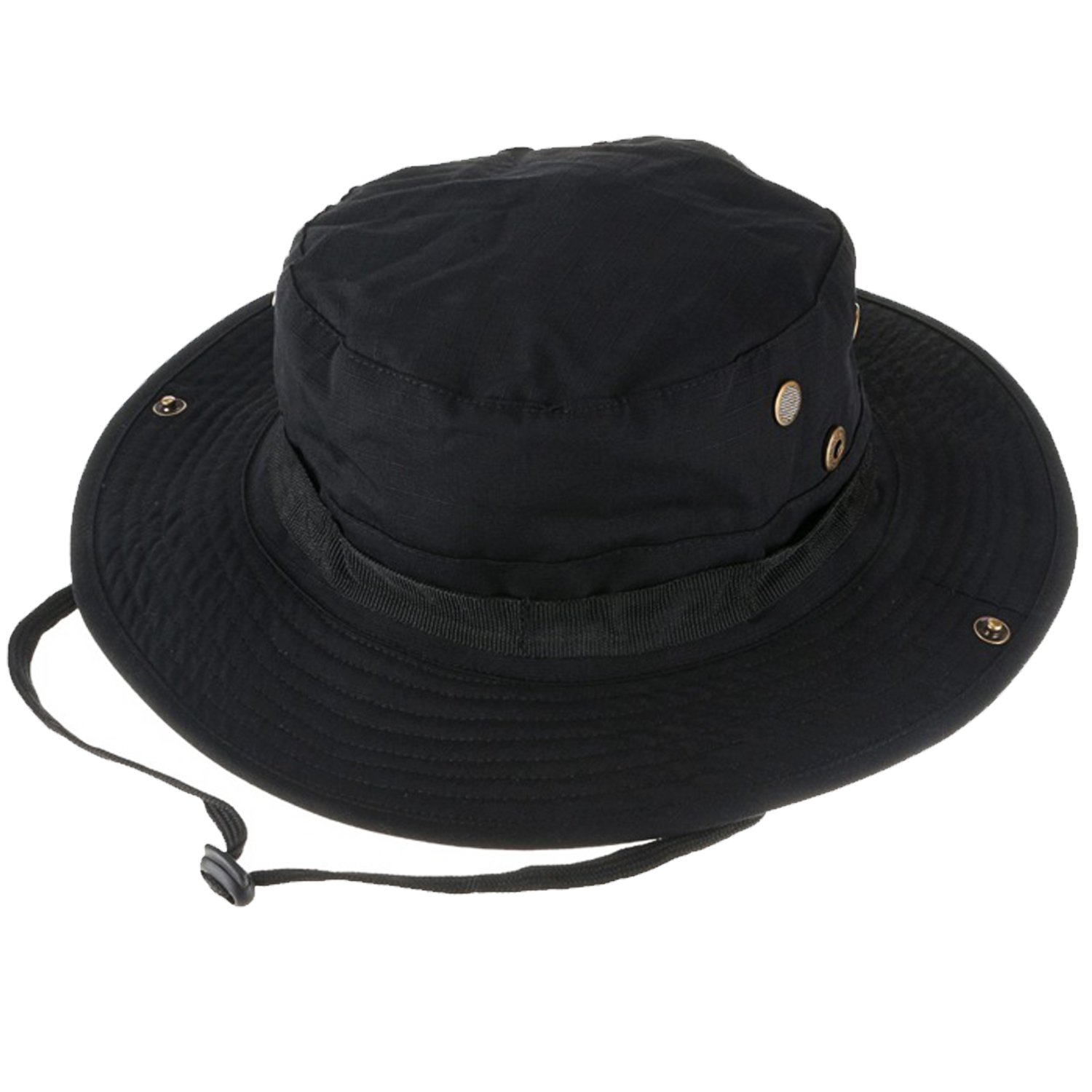 QMFIVE Tactical Boonie Hat, Sombrero Redondeado de Camuflaje Pescador Sun Protection Cap para Outdoor Climb Camping