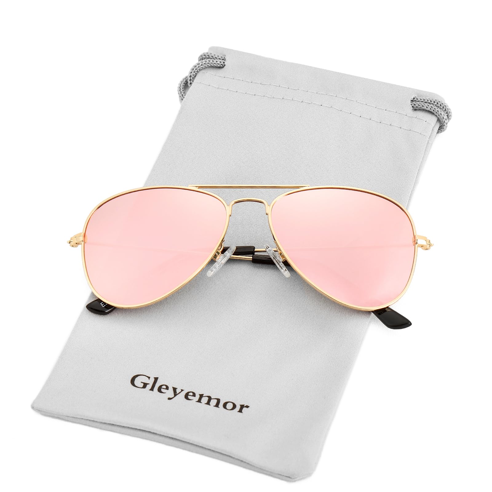 Kids Polarized Aviator Sunglasses for Little Girls Boys Juniors Teenagers, Two Sizes 50MM 52MM