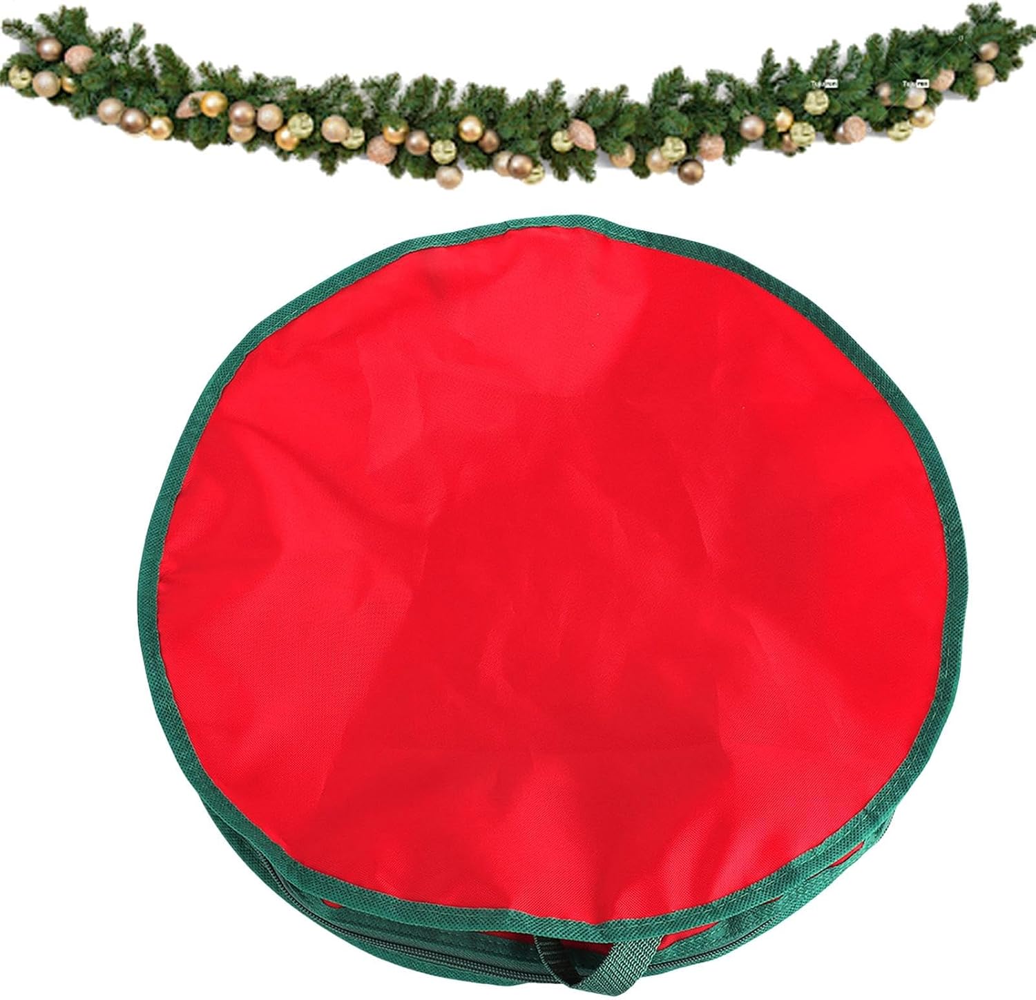 Wreath Storage Bag,Christmas Organizer with Clear Window,Oxford Cloth Wreath Storage Containers | for Easter Holiday Party Events Wedding Decorations Ornaments Home Garage