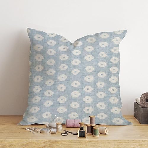 Vista 495 de ArogGeld Chinoiserie - Fundas de almohada escénicas asiáticas, estilo asiático, funda de almohada azul y verde Kelly, funda de cojín para decoración