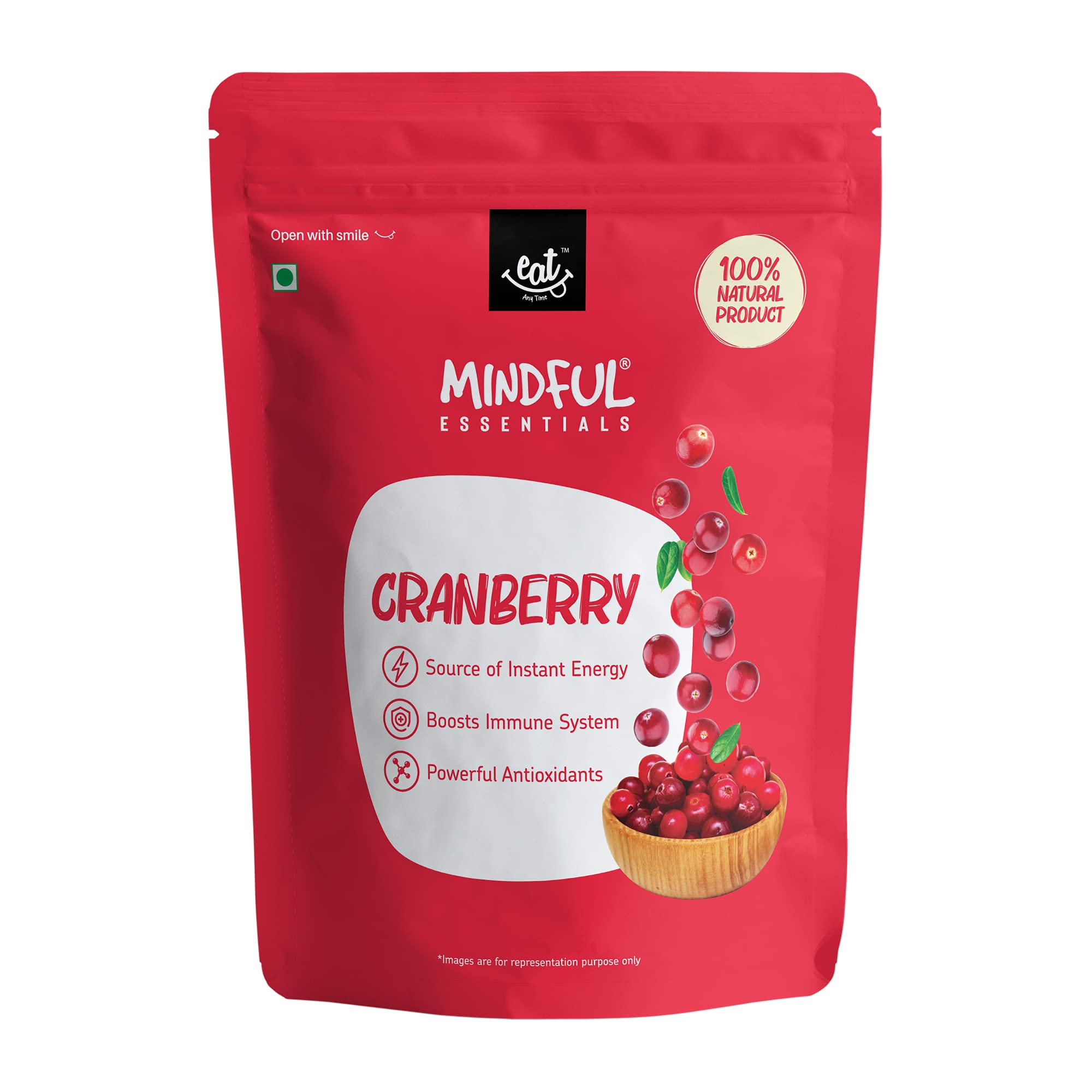 Eat Anytime Mindful Dried Cranberries | Imported From California | Source of Instant Energy & Immune Booster | Antioxident | Cranberry Dry Fruit | Healthy Food | Healthy Snack For Breakfast & Diet | Cranberry - 400gm-image-21