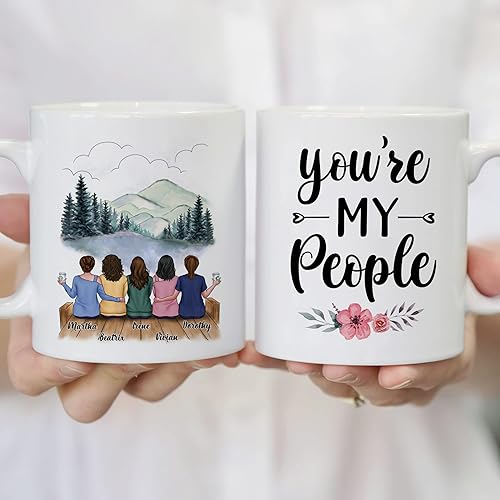 Miniatura 5 de Gossby Taza de café personalizada para mejor amiga, regalo personalizado para mejor amiga con diseño, nombre, Navidad, cumpleaños, regalo de amistad