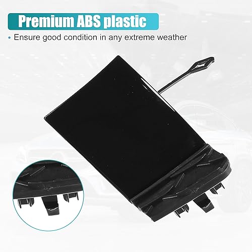 Miniatura 4 de uxcell Tapa de gancho de remolque de parachoques delantero para Mercedes-Benz GLE 350 2020-2023 No.A1678856103 Negro