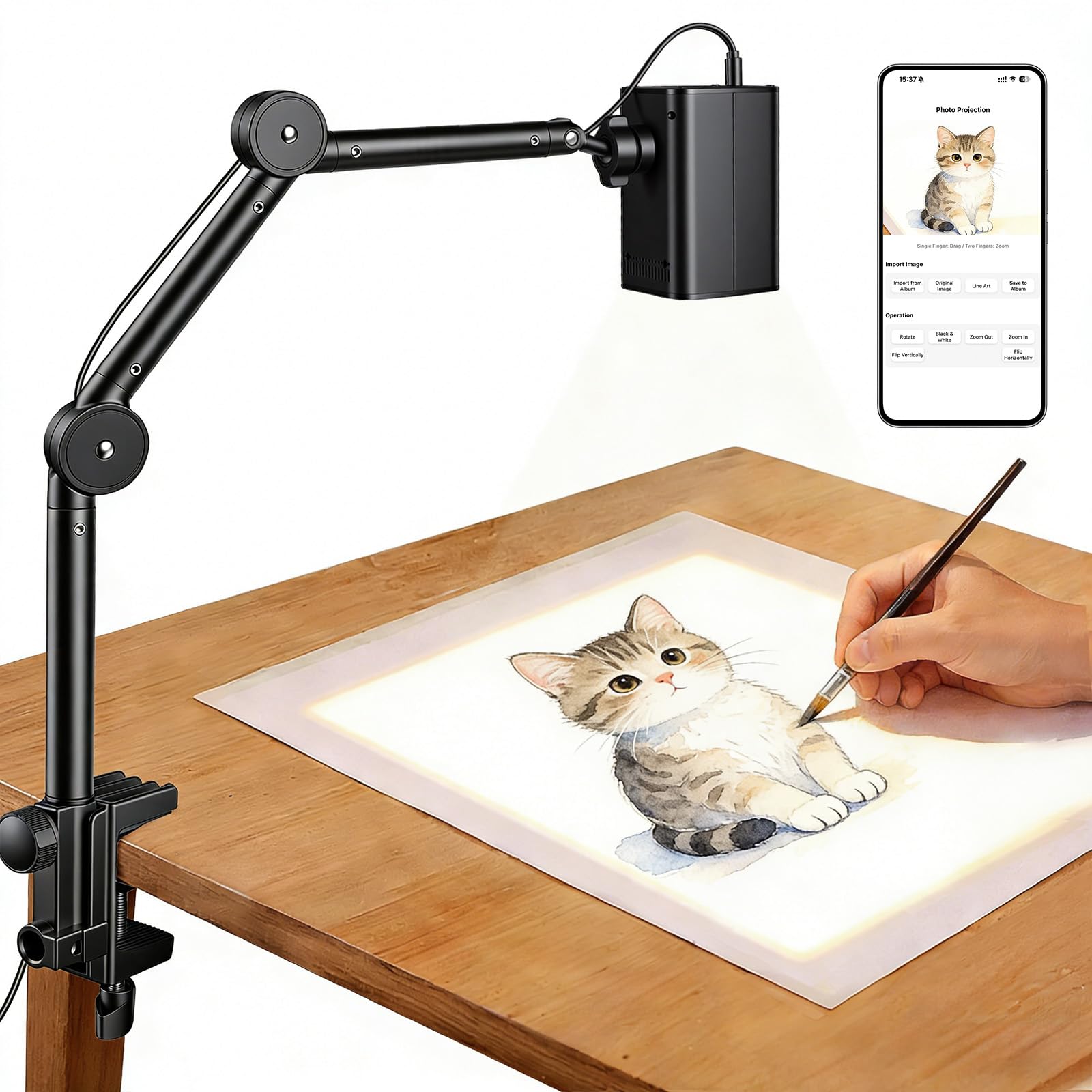Art Projector for Tracing with Adjustable Stand