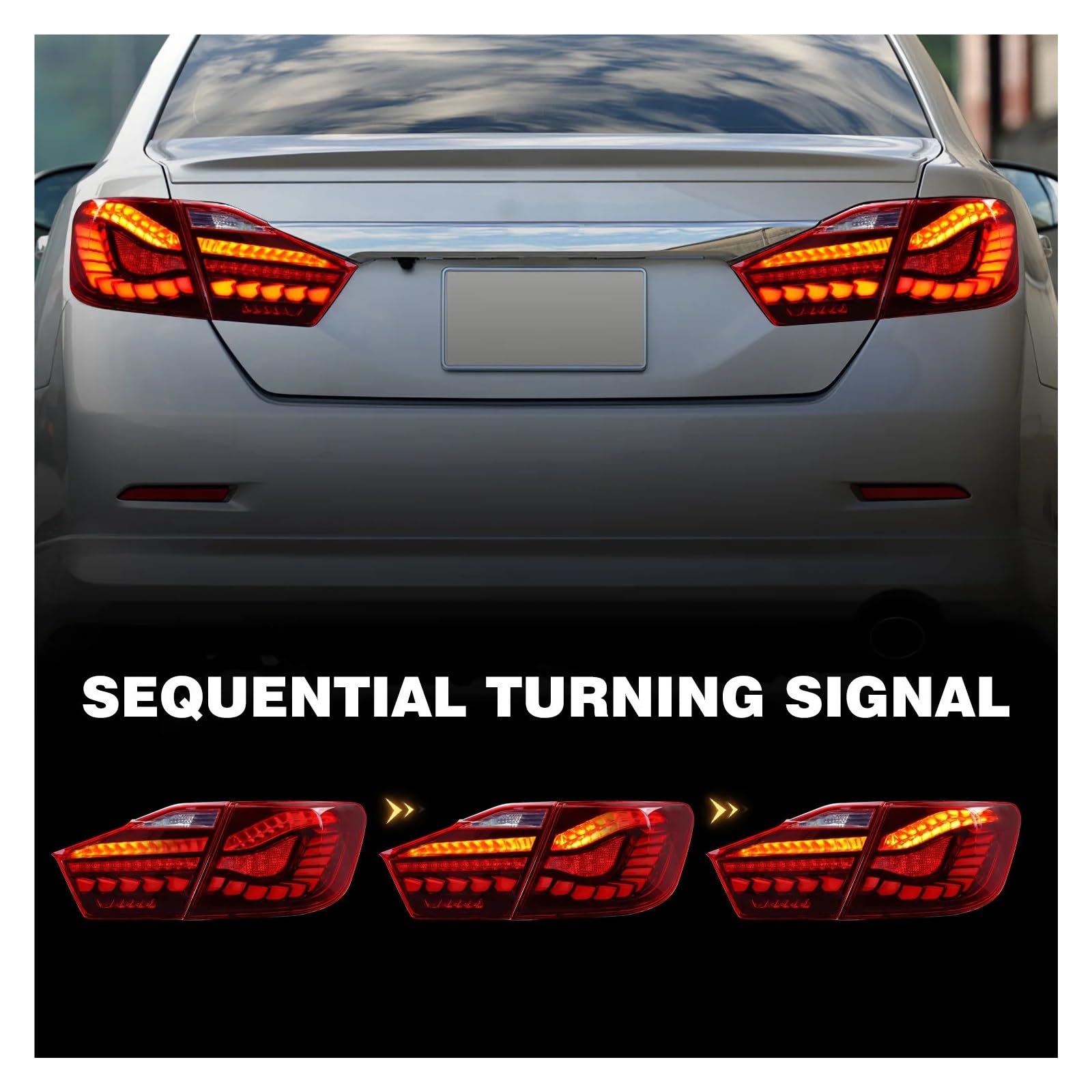 Pair Of Outer Tail Lights For 2012-2014 Toyota Camry - Left & Right Halogen Assemblies