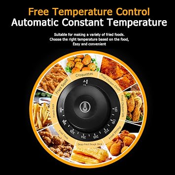 Electric Fryer,12L Commercial Electric Countertop Stainless Steel Deep Fryer Basket French Fry Restaurant Home Kitchen