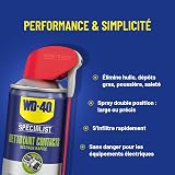 Nettoyant Contacts WD-40 Specialist - Formule non-conductrice adaptée pour composants électroniques sensibles. Dissout la saleté, la poussière et les résidus de flux - Spray Double Position - 400ml - 3