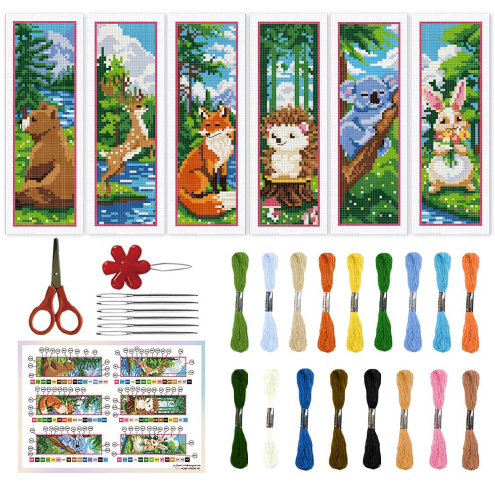 Cross Stitch Bookmark Kit - Dragon Design for Beginners -10 Cross Stitch Bookmark Kit - Dragon Design for Beginners -10