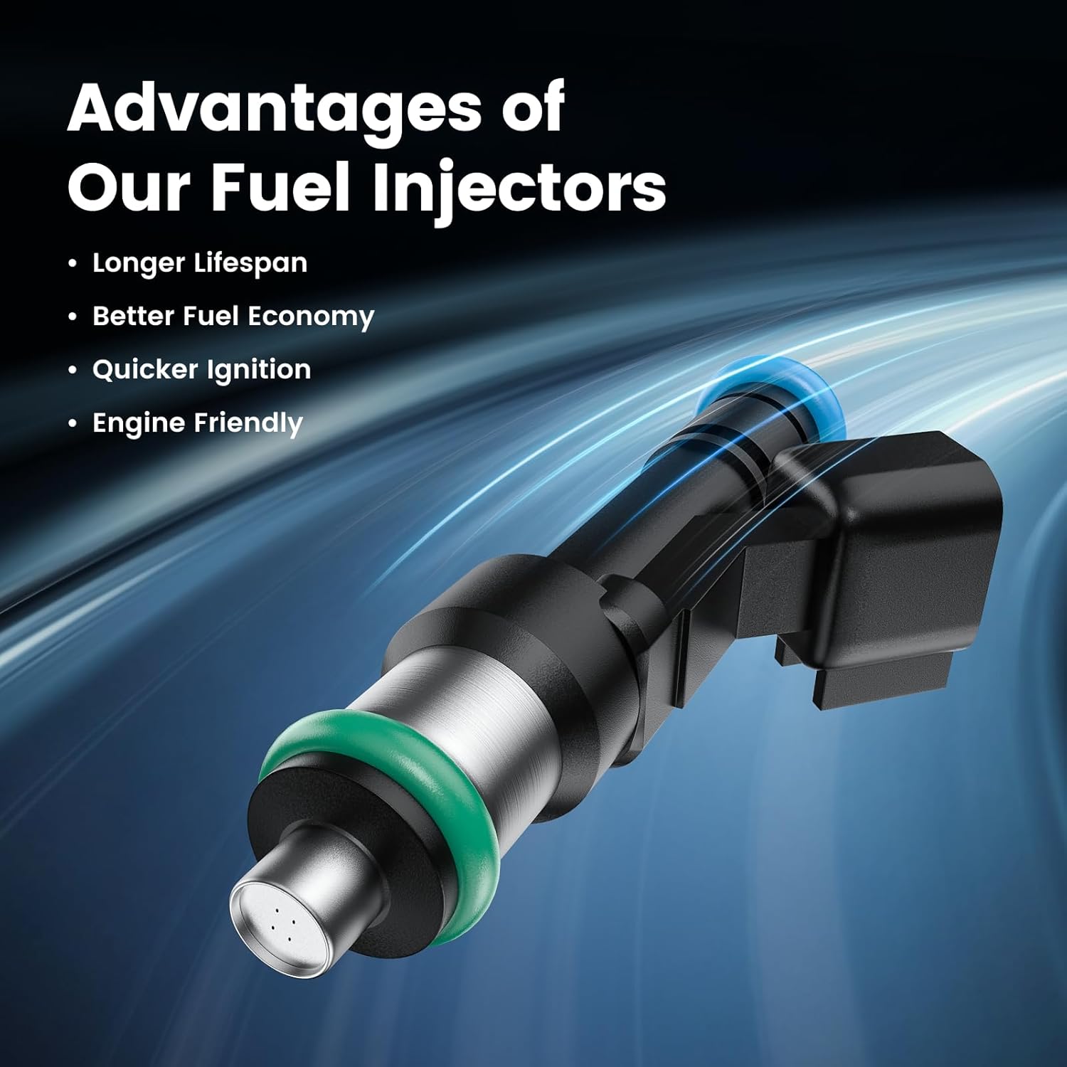 Set of 8 Fuel Injectors Compatible with Ford F-150 2011-2017 Mustang 2011-2015 5.0L,BR3Z9F593A